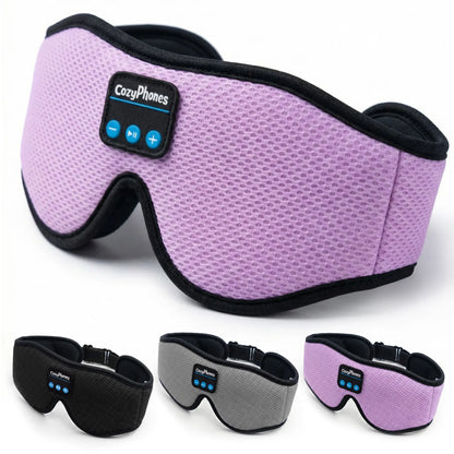 Bluetooth Sleep Mask with Headphones – 3D Contoured Memory Foam Eye Mask, Wireless Eye Mask for Sleeping, Adjustable Sleep Headphones, Bluetooth 5.4, 14H Playtime
