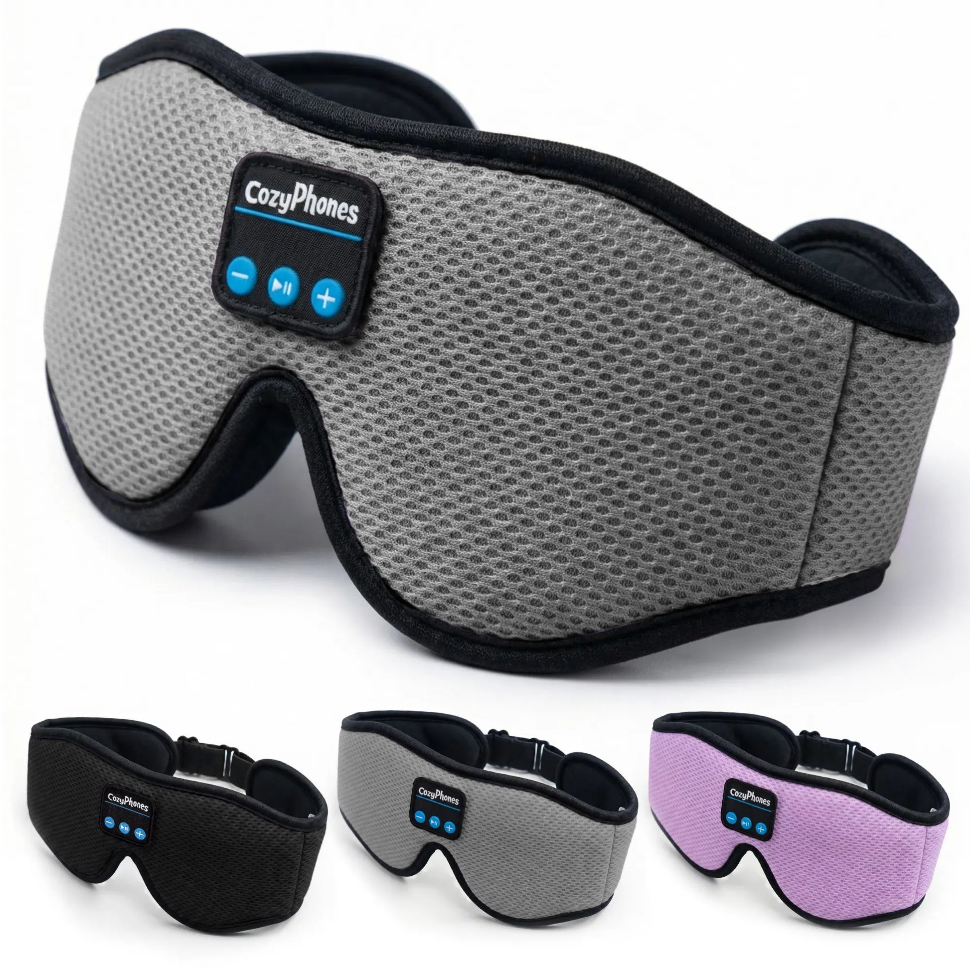 Bluetooth Sleep Mask with Headphones – 3D Contoured Memory Foam Eye Mask, Wireless Eye Mask for Sleeping, Adjustable Sleep Headphones, Bluetooth 5.4, 14H Playtime